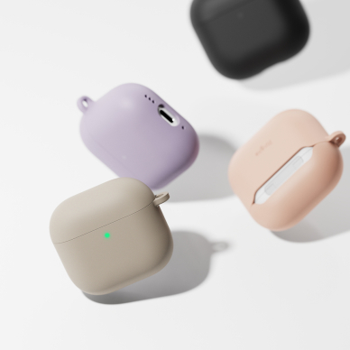 [Užsakomoji prekė] Dėklas AirPods 4 - Ringke Silicone - Rožinis 4