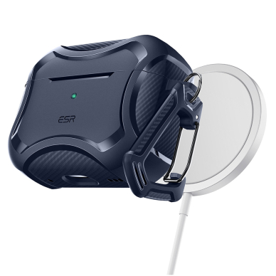 [Užsakomoji prekė] Dėklas Apple AirPods Pro 1 / 2 - ESR Cyber Armor Tough HaloLock - Mėlynas 1