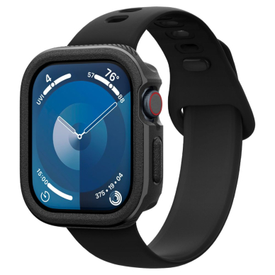 [Užsakomoji prekė] Dėklas Apple Watch 10 46mm - Spigen Caseology Vault - Matinis juodas 5