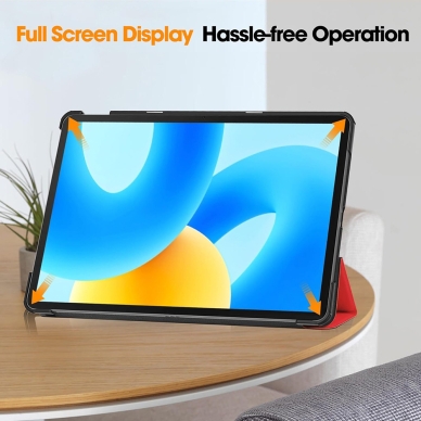 [Užsakomoji prekė] Dėklas Huawei MatePad 11.5" - Techsuit FoldPro - Raudonas 3