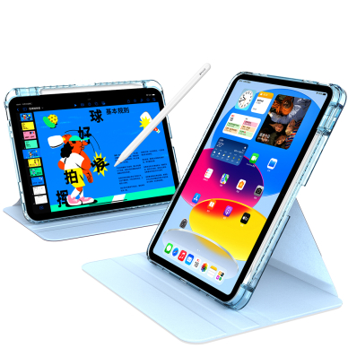 [Užsakomoji prekė] Dėklas iPad 10 (2022) 10.9 - Techsuit Crystal Vision - Bleu 1