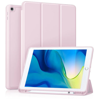 [Užsakomoji prekė] Dėklas iPad 10.2 (2019 / 2020 / 2021) - Techsuit Flex Trifold - rožinis