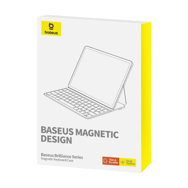 [Užsakomoji prekė] Dėklas iPad 10.2 (2019/2020/2021) - Baseus Brilliance Magnetic Keyboard Case (P40112602111-01) - juodas 6