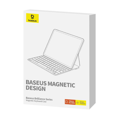 [Užsakomoji prekė] Dėklas iPad Air 4 / 5 (2020/2022) / iPad Pro 11 (2018 / 2020 / 2021 / 2022) - Baseus Brilliance Magnetic Keyboard Case (P40112602111-03) - juodas 6