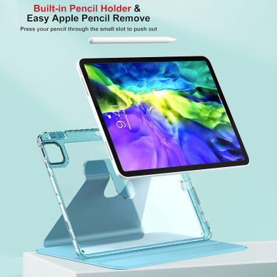 [Užsakomoji prekė] Dėklas iPad Pro 11 (2018 / 2020 / 2021 / 2022) - Techsuit Crystal Vision - Juodas 1