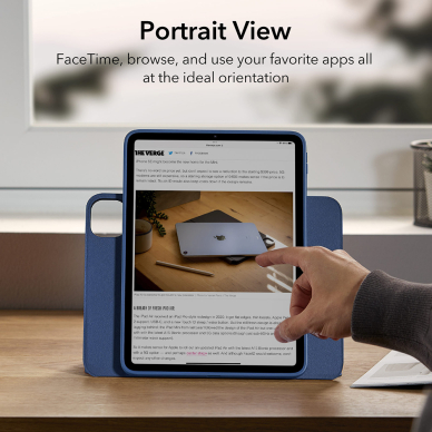 [Užsakomoji prekė] Dėklas iPad Pro 12.9 (2021 / 2022) - ESR Shift Magnetic - Mėlynas 1