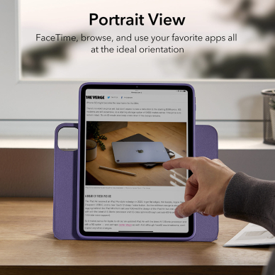 [Užsakomoji prekė] Dėklas iPad Pro 12.9 (2021 / 2022) - ESR Shift Magnetic - Violetinis 6