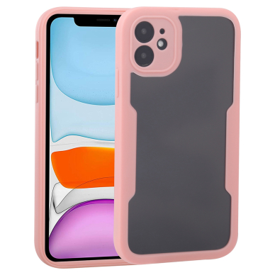 [Užsakomoji prekė] Dėklas iPhone 11 + Folie - Techsuit ColorVerse 360 Series - rožinis