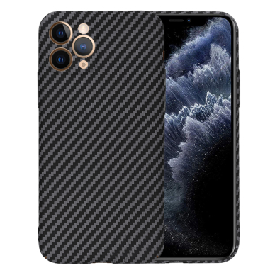 [Užsakomoji prekė] Dėklas iPhone 11 Pro - Techsuit Carbonite FiberShell - juodas