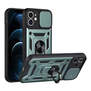 [Užsakomoji prekė] Dėklas iPhone 11 - Techsuit CamShield Series - Žalias