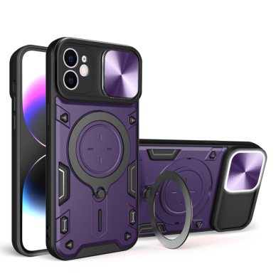 [Užsakomoji prekė] Dėklas iPhone 12 / 12 Pro - Techsuit CamGuard Pro - violetinis