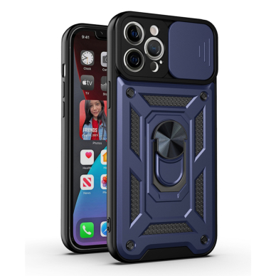 [Užsakomoji prekė] Dėklas iPhone 12 Pro Max - Techsuit CamShield Series - Mėlynas