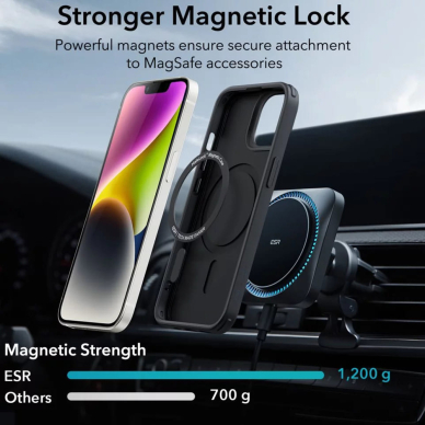 [Užsakomoji prekė] Dėklas iPhone 13 / 14 - ESR Classic Hybrid HaloLock - Juodas 2