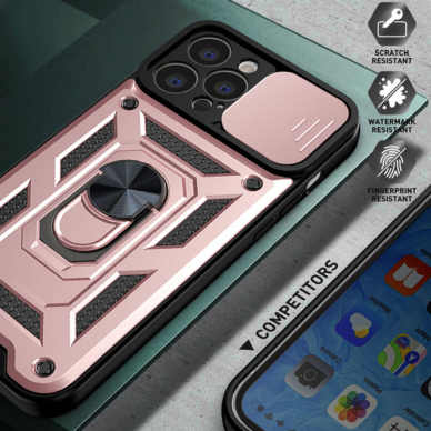 [Užsakomoji prekė] Dėklas iPhone 13 Pro Max - Techsuit CamShield Series - Rožino aukso spalvos 4