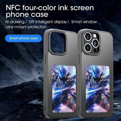 [Užsakomoji prekė] Dėklas iPhone 13 Pro Max - Techsuit SmartScreen NFC - juodas 3