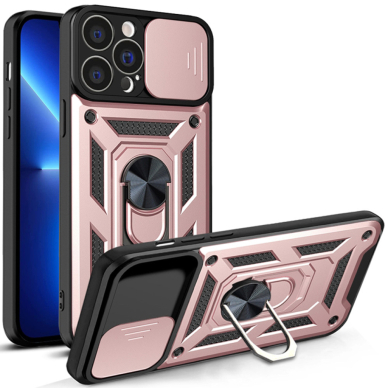 [Užsakomoji prekė] Dėklas iPhone 13 Pro - Techsuit CamShield Series - Rožino aukso spalvos