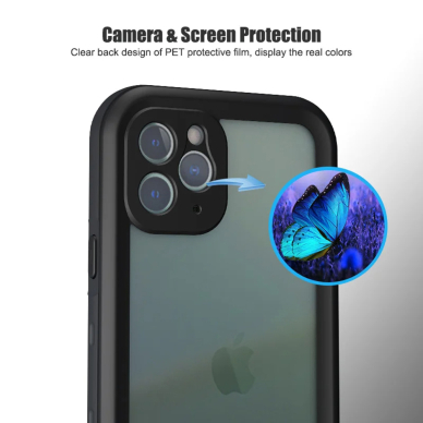 [Užsakomoji prekė] Dėklas iPhone 14 Pro Max - ShellBox Waterproof IP68 Case - Juodas 4