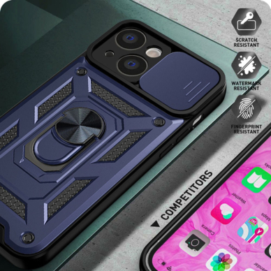 [Užsakomoji prekė] Dėklas iPhone 14 Pro Max - Techsuit CamShield Series - Mėlynas 2