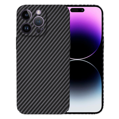 [Užsakomoji prekė] Dėklas iPhone 14 Pro Max - Techsuit Carbonite FiberShell - juodas