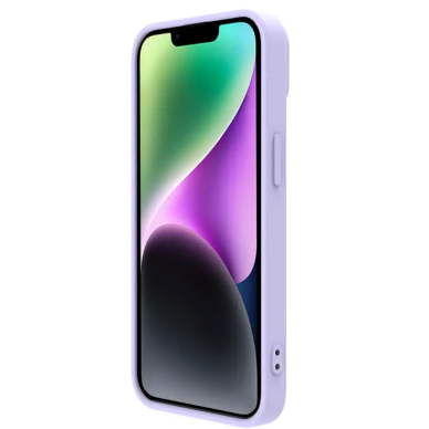 [Užsakomoji prekė] Dėklas iPhone 15 Plus - Nillkin CamShield Silky MagSafe Silicone - Misty Purple 4