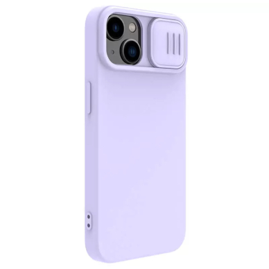 [Užsakomoji prekė] Dėklas iPhone 15 Plus - Nillkin CamShield Silky MagSafe Silicone - Misty Purple 5