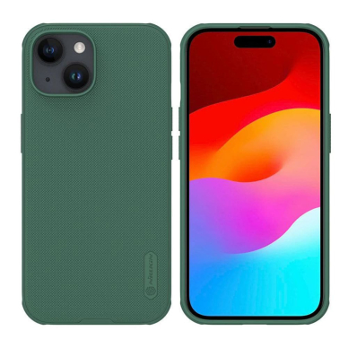 [Užsakomoji prekė] Dėklas iPhone 15 Plus - Nillkin Super Frosted Shield Pro - Deep Žalias