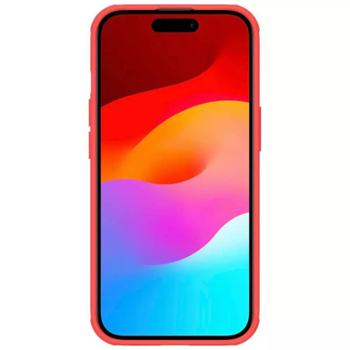 [Užsakomoji prekė] Dėklas iPhone 15 Plus - Nillkin Super Frosted Shield Pro - Raudonas 2