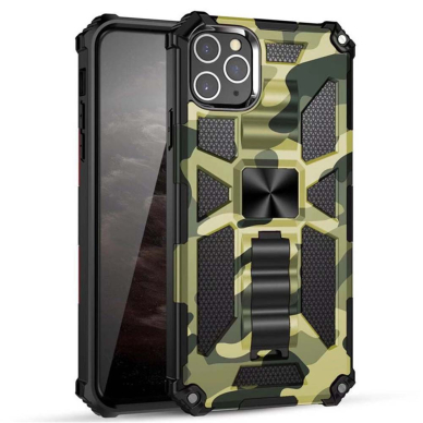 [Užsakomoji prekė] Dėklas iPhone 15 Plus - Techsuit Blazor Series - Camo Lime