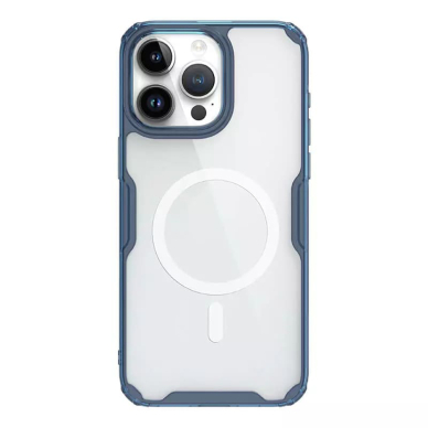 [Užsakomoji prekė] Dėklas iPhone 15 Pro Max - Nillkin Nature TPU MagSafe Case - Mėlynas 2