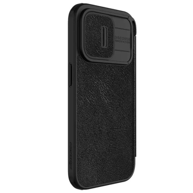 [Užsakomoji prekė] Dėklas iPhone 15 Pro Max - Nillkin QIN Pro Leather Case - Juodas 4