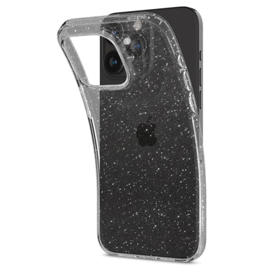 [Užsakomoji prekė] Dėklas iPhone 15 Pro Max - Spigen Liquid Crystal Glitter - Skaidrus - Blizgučiai 5