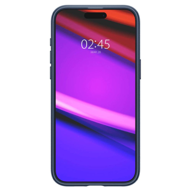 [Užsakomoji prekė] Dėklas iPhone 15 Pro Max - Spigen Mag Armor - Navy Mėlynas 2