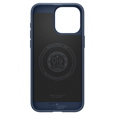 [Užsakomoji prekė] Dėklas iPhone 15 Pro Max - Spigen Mag Armor - Navy Mėlynas 5