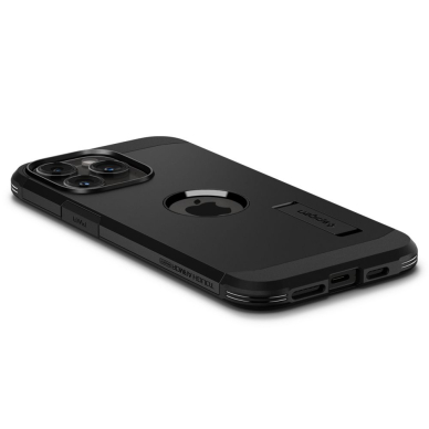 [Užsakomoji prekė] Dėklas iPhone 15 Pro Max - Spigen Tough Armor MagSafe - Juodas 5