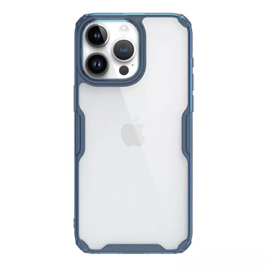 [Užsakomoji prekė] Dėklas iPhone 15 Pro - Nillkin Nature TPU Case - Mėlynas 1