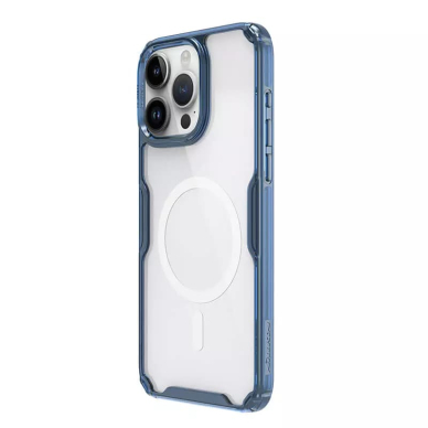 [Užsakomoji prekė] Dėklas iPhone 15 Pro - Nillkin Nature TPU MagSafe Case - Mėlynas 5