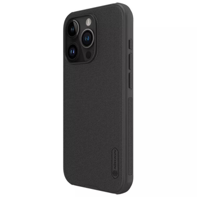 [Užsakomoji prekė] Dėklas iPhone 15 Pro - Nillkin Super Frosted Shield Pro - Juodas 3