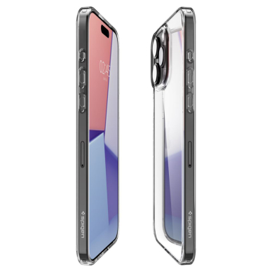 [Užsakomoji prekė] Dėklas iPhone 15 Pro - Spigen Air Skin Hybrid - Crystal Skaidrus 4