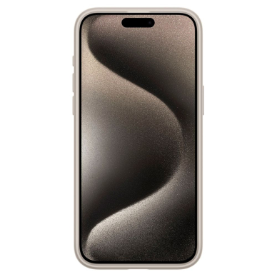 [Užsakomoji prekė] Dėklas iPhone 15 Pro - Spigen Ultra Hybrid - Frost Natural Titanium 2