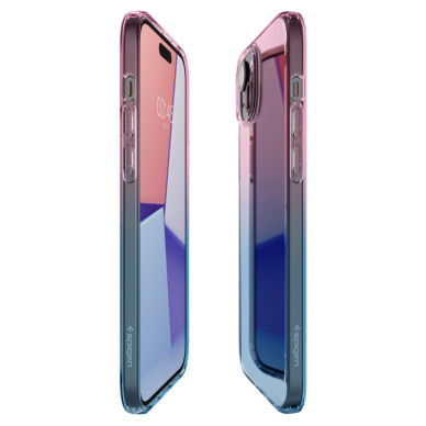 [Užsakomoji prekė] Dėklas iPhone 15 - Spigen Liquid Crystal - Gradation Rožinis 2