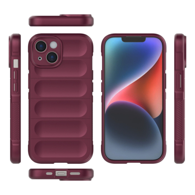 [Užsakomoji prekė] Dėklas iPhone 15 - Techsuit Magic Shield - Bordo 1