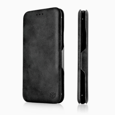 [Užsakomoji prekė] Dėklas iPhone 15 Techsuit Safe Wallet Plus, Juodas