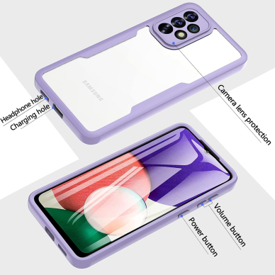 [Užsakomoji prekė] Dėklas iPhone 16 + Cover - Techsuit ColorVerse 360 Series - violetinis 1