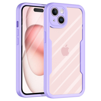 [Užsakomoji prekė] Dėklas iPhone 16 + Cover - Techsuit ColorVerse 360 Series - violetinis