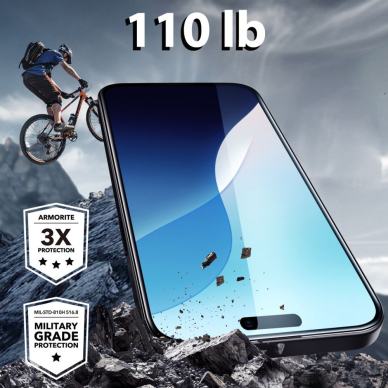 [Užsakomoji prekė] Dėklas iPhone 16 - ESR Armorite Screen Protector - Juodas 1