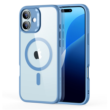 [Užsakomoji prekė] Dėklas iPhone 16 - ESR Classic Hybrid HaloLock - permatomas Blue