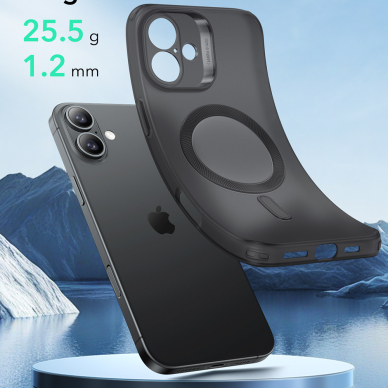 [Užsakomoji prekė] Dėklas iPhone 16 Plus - ESR Zero HaloLock - Frosted Black 4