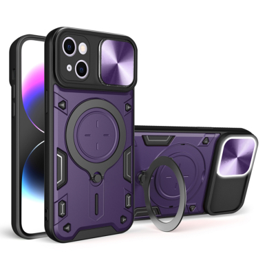 [Užsakomoji prekė] Dėklas iPhone 16 Plus - Techsuit CamGuard Pro - violetinis