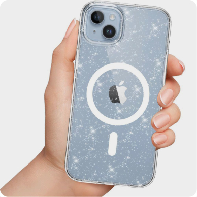 [Užsakomoji prekė] Dėklas iPhone 16 Plus - Techsuit SparkleSkin Series - Skaidrus 1