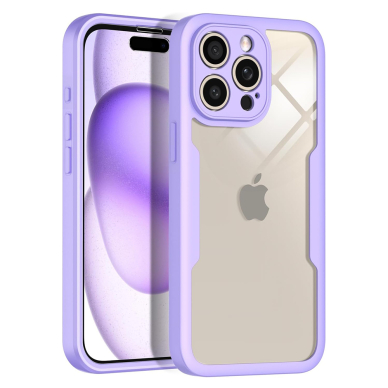 [Užsakomoji prekė] Dėklas iPhone 16 Pro Max + Cover - Techsuit ColorVerse 360 Series - violetinis 1